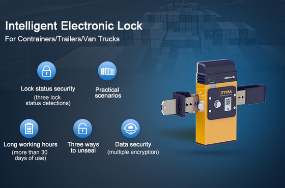 Jt705A Intelligent High Cargo Security Durable Container GPS Lock for Logistics Truck
